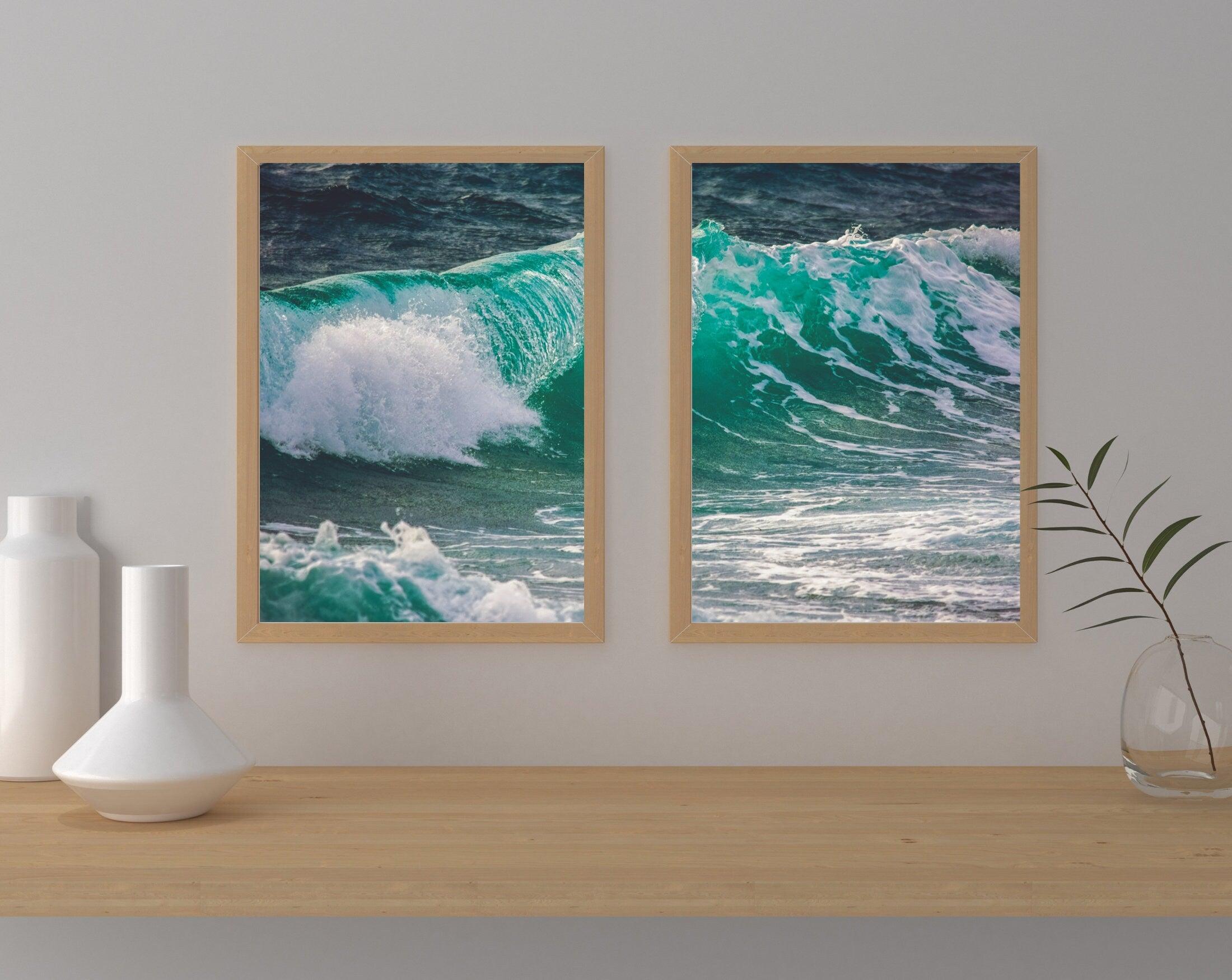 Poster | Meer | Ozean | Welle Brandung | 2er Set - Roo's Gift Shop
