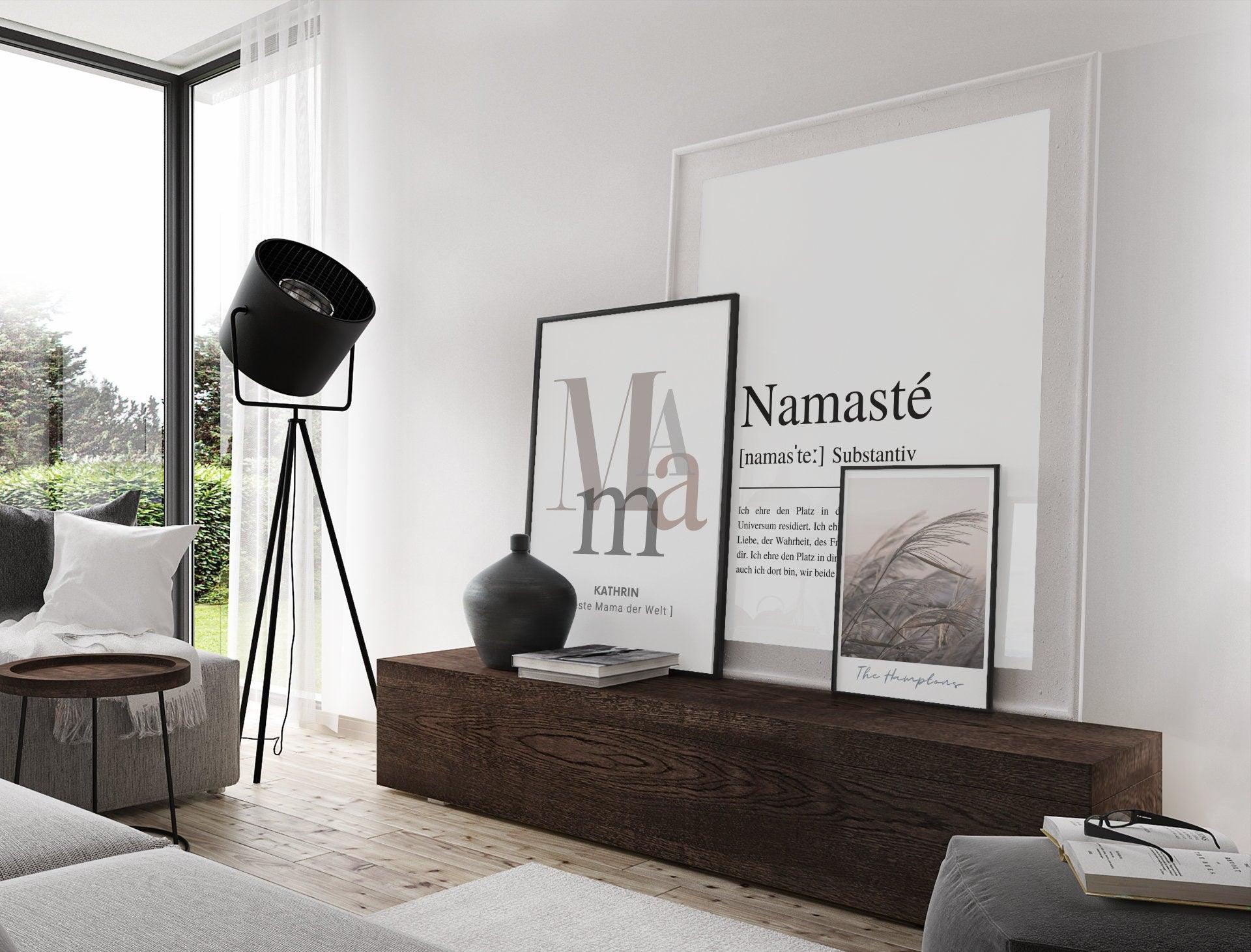 Poster | NAMASTÉ |Definition | Yoga Gruß - Roo's Gift Shop