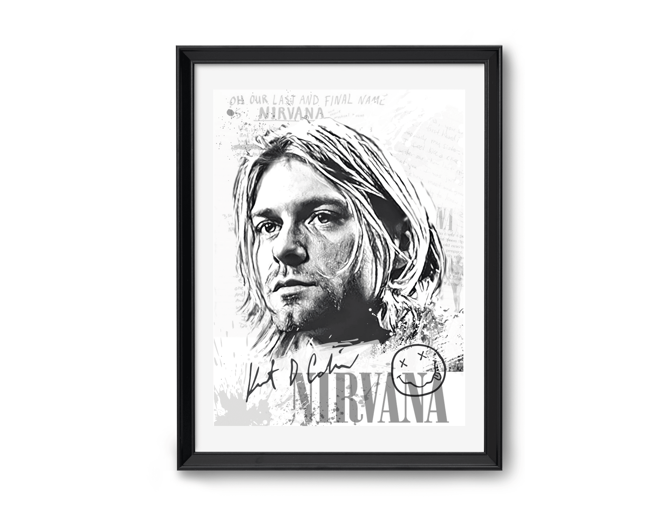 Poster | Rockikonen | Kurt Cobain | Nirvana - Roo's Gift Shop