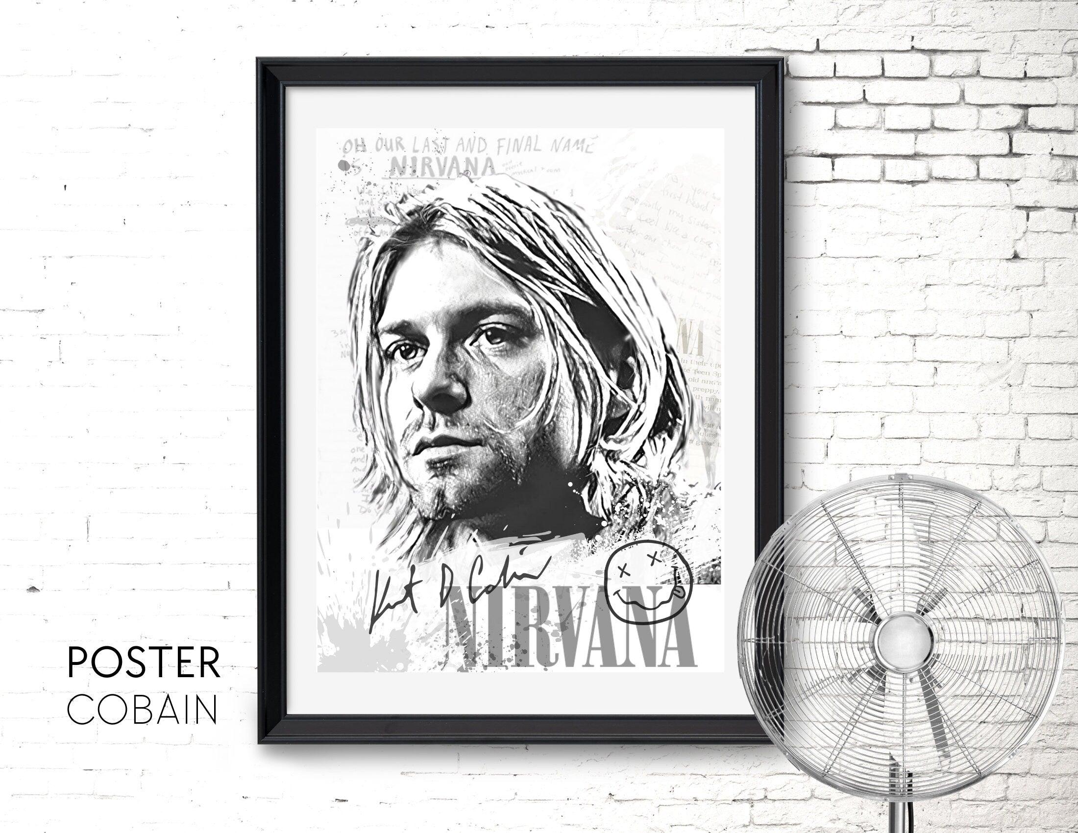 Poster | Rockikonen | Kurt Cobain | Nirvana - Roo's Gift Shop