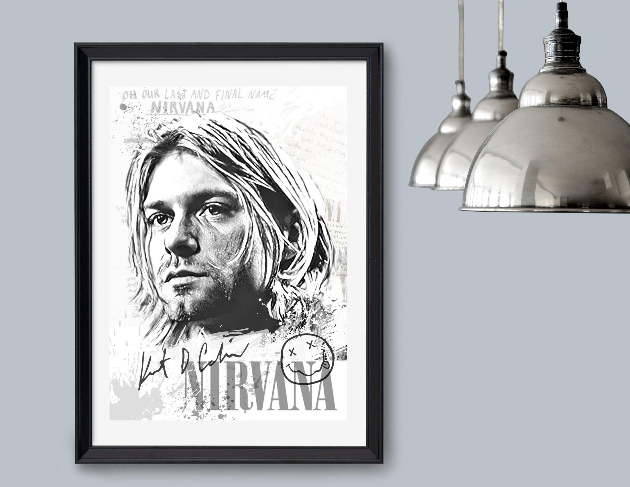 Poster | Rockikonen | Kurt Cobain | Nirvana - Roo's Gift Shop