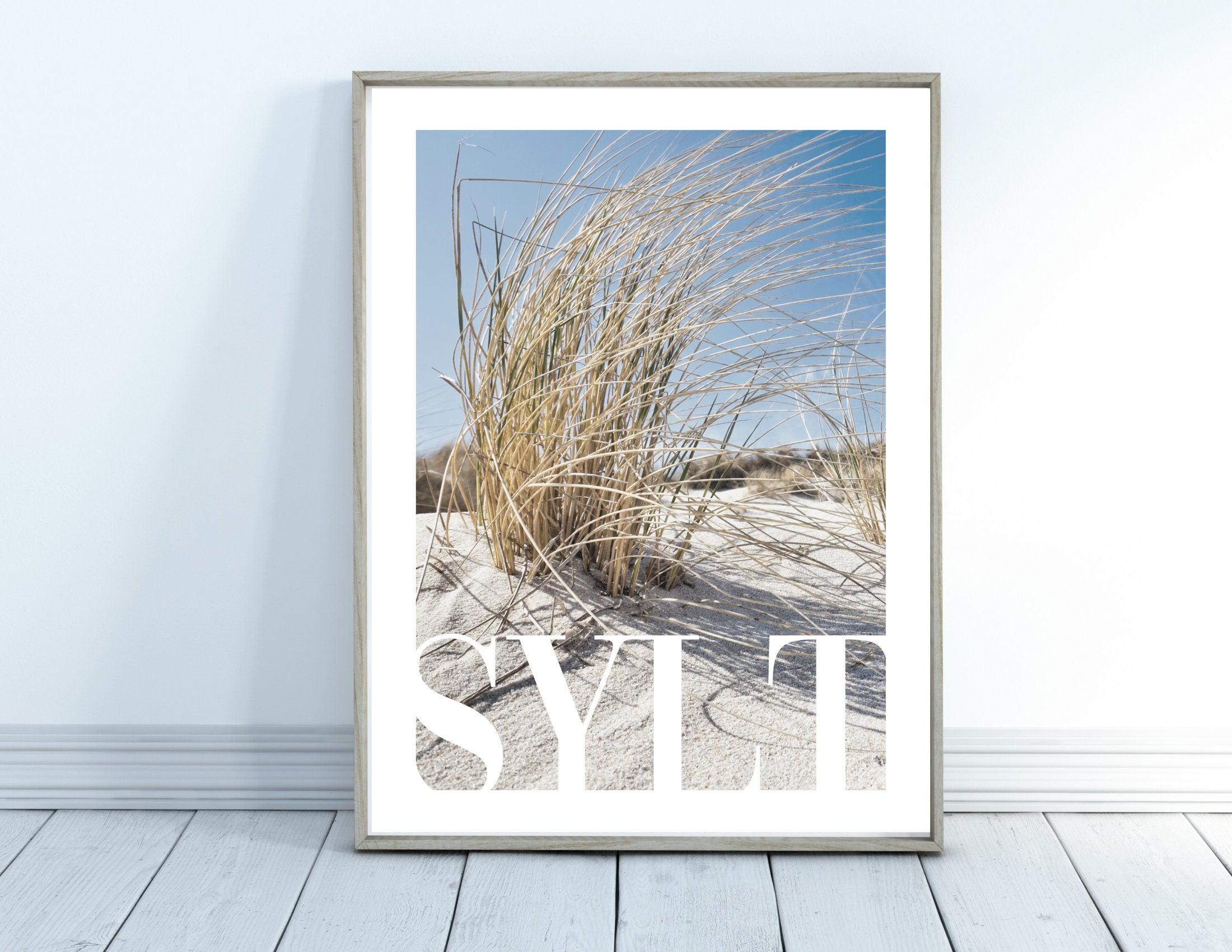 Poster | Sylt Strand Leuchtturm - Roo's Gift Shop