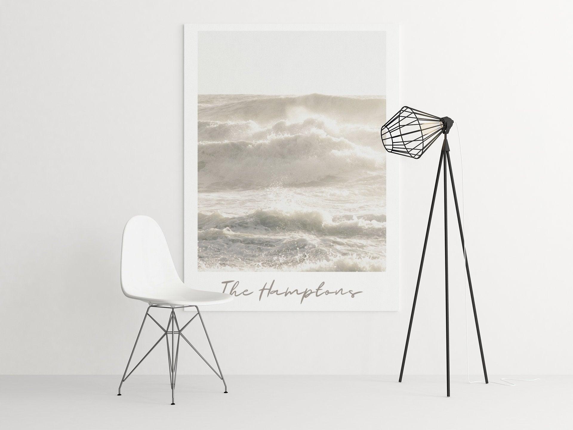 Poster | The Hamptons | Brandung | Meer - Roo's Gift Shop