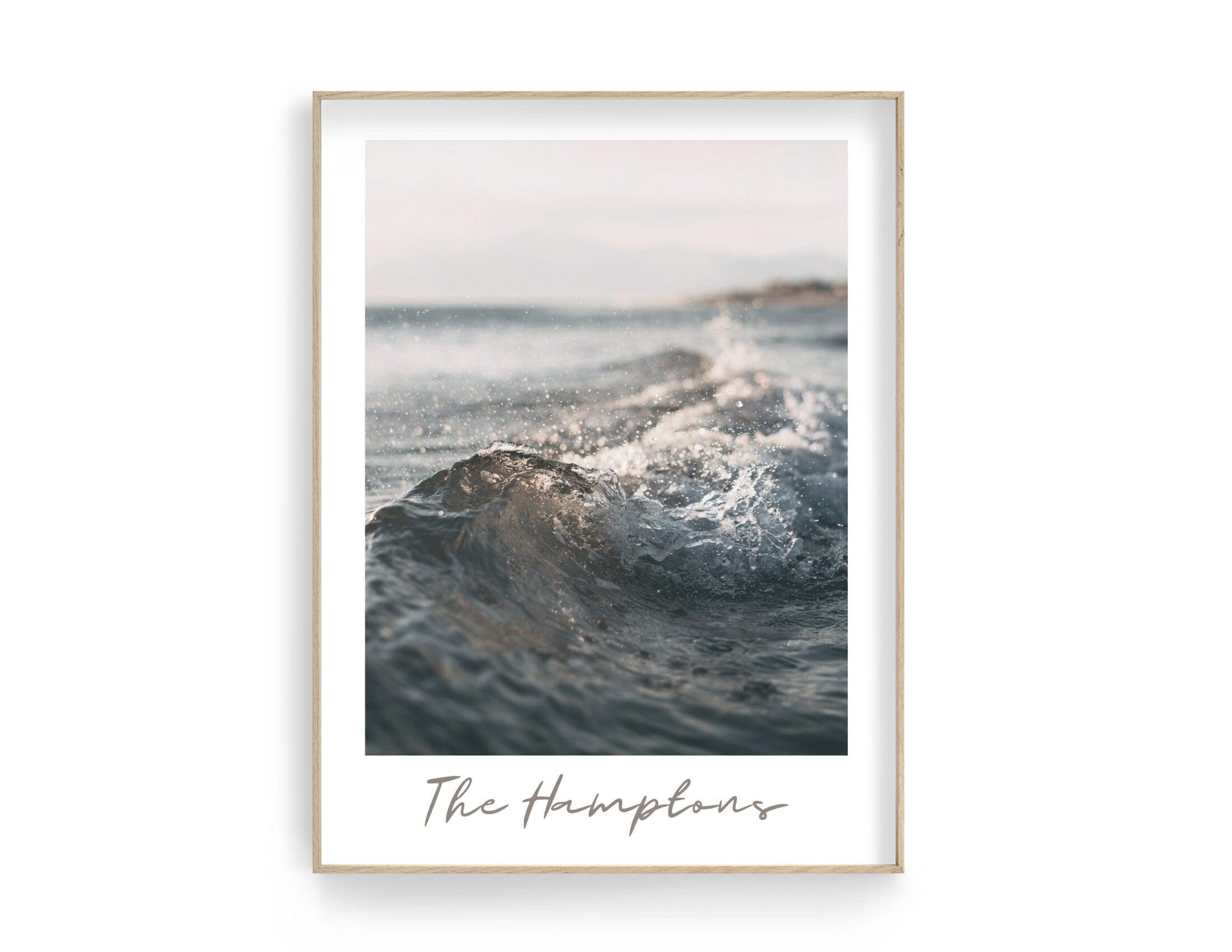 Poster | The Hamptons | Kleine Welle | Meer - Roo's Gift Shop
