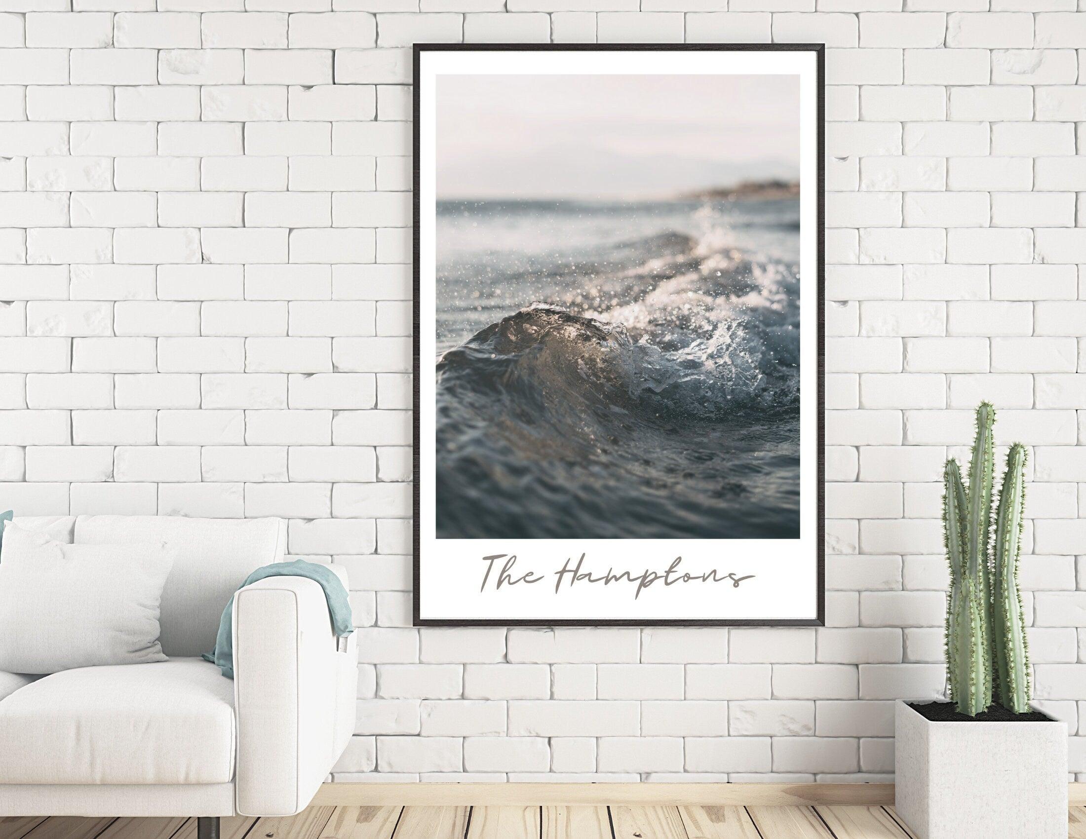 Poster | The Hamptons | Kleine Welle | Meer - Roo's Gift Shop