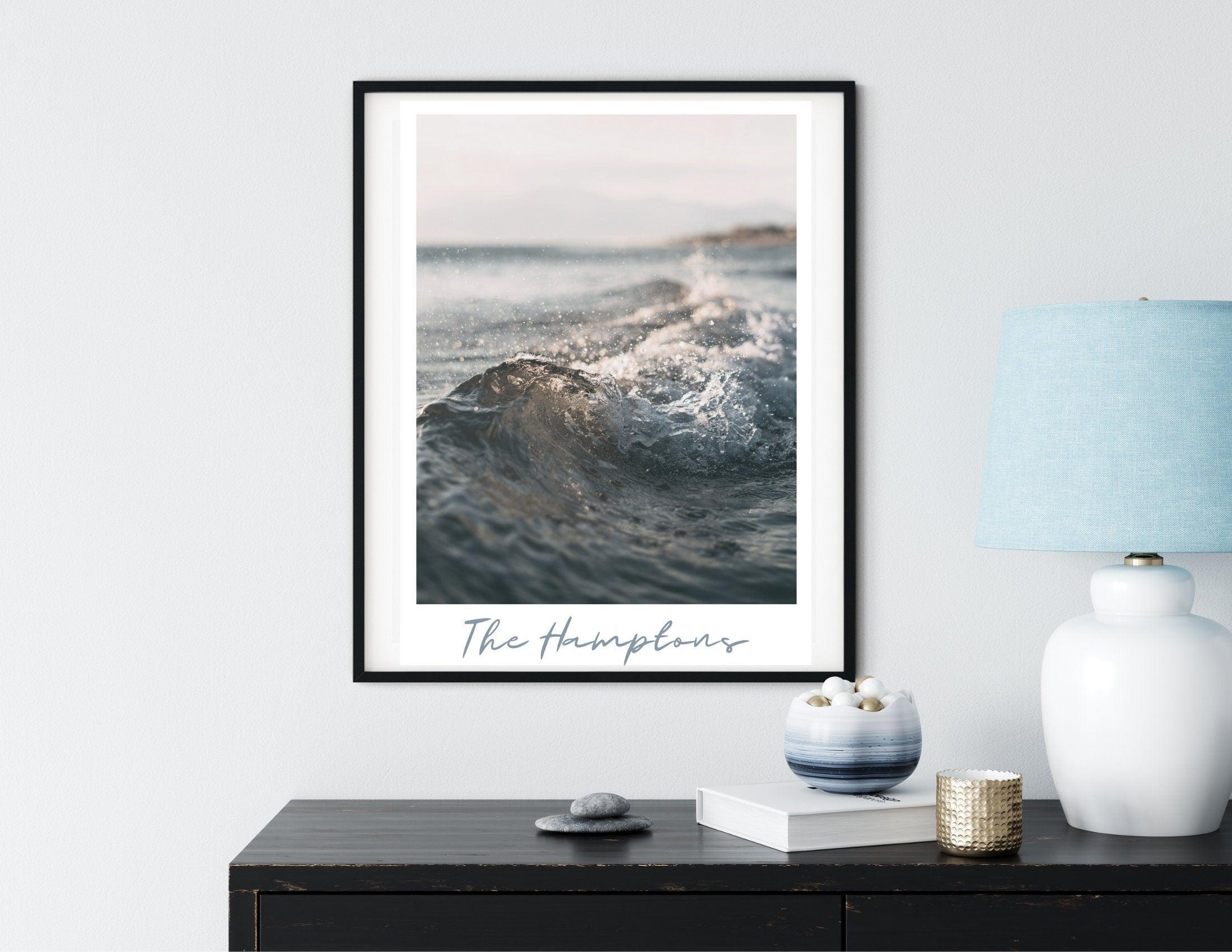 Poster | The Hamptons | Kleine Welle | Meer - Roo's Gift Shop
