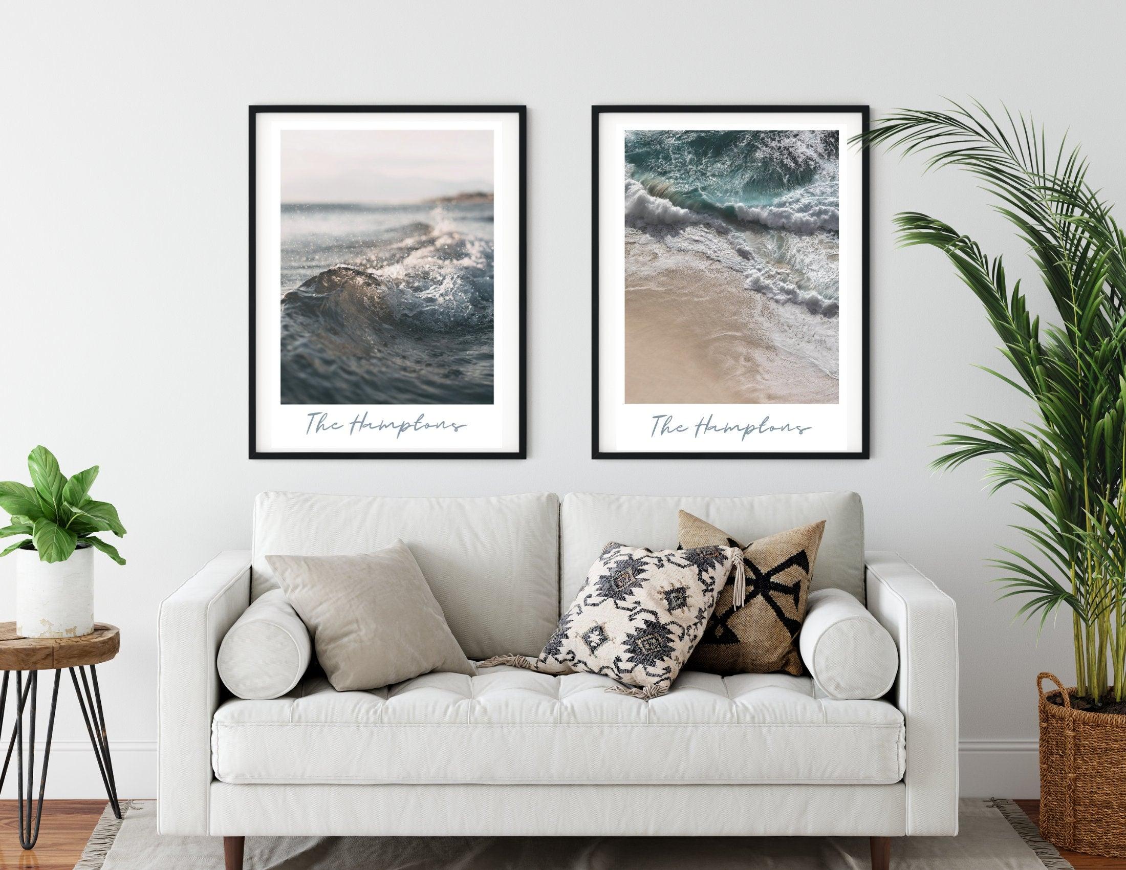 Poster | The Hamptons | Kleine Welle | Meer - Roo's Gift Shop