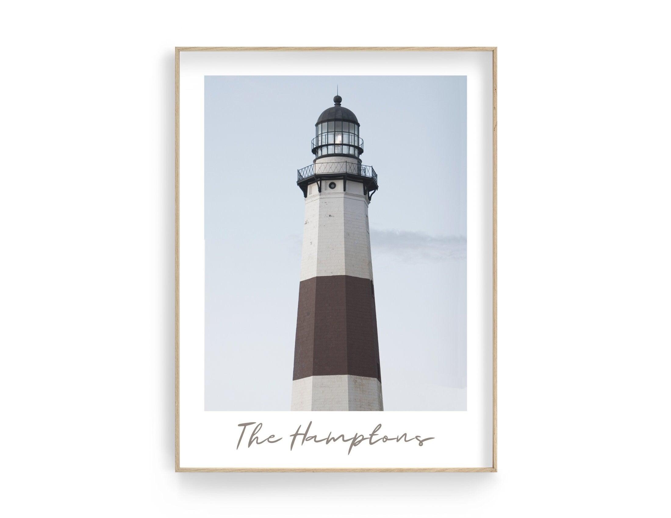 Poster | The Hamptons | Leuchtturm | Montauk - Roo's Gift Shop