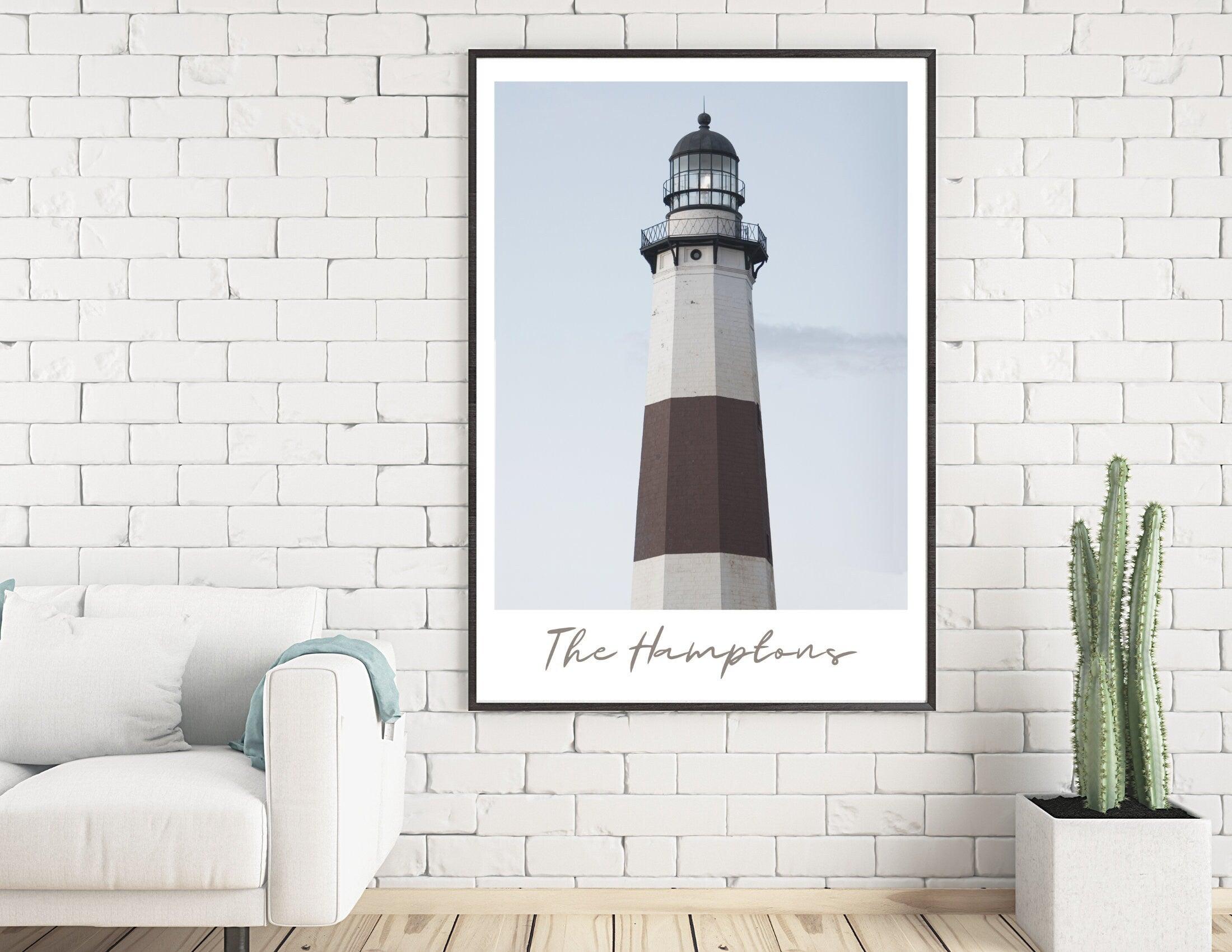 Poster | The Hamptons | Leuchtturm | Montauk - Roo's Gift Shop