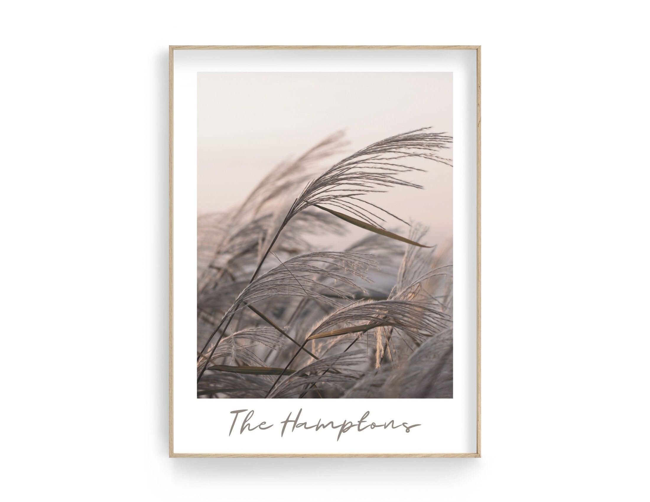 Poster | The Hamptons | Strandgras Gräser - Roo's Gift Shop