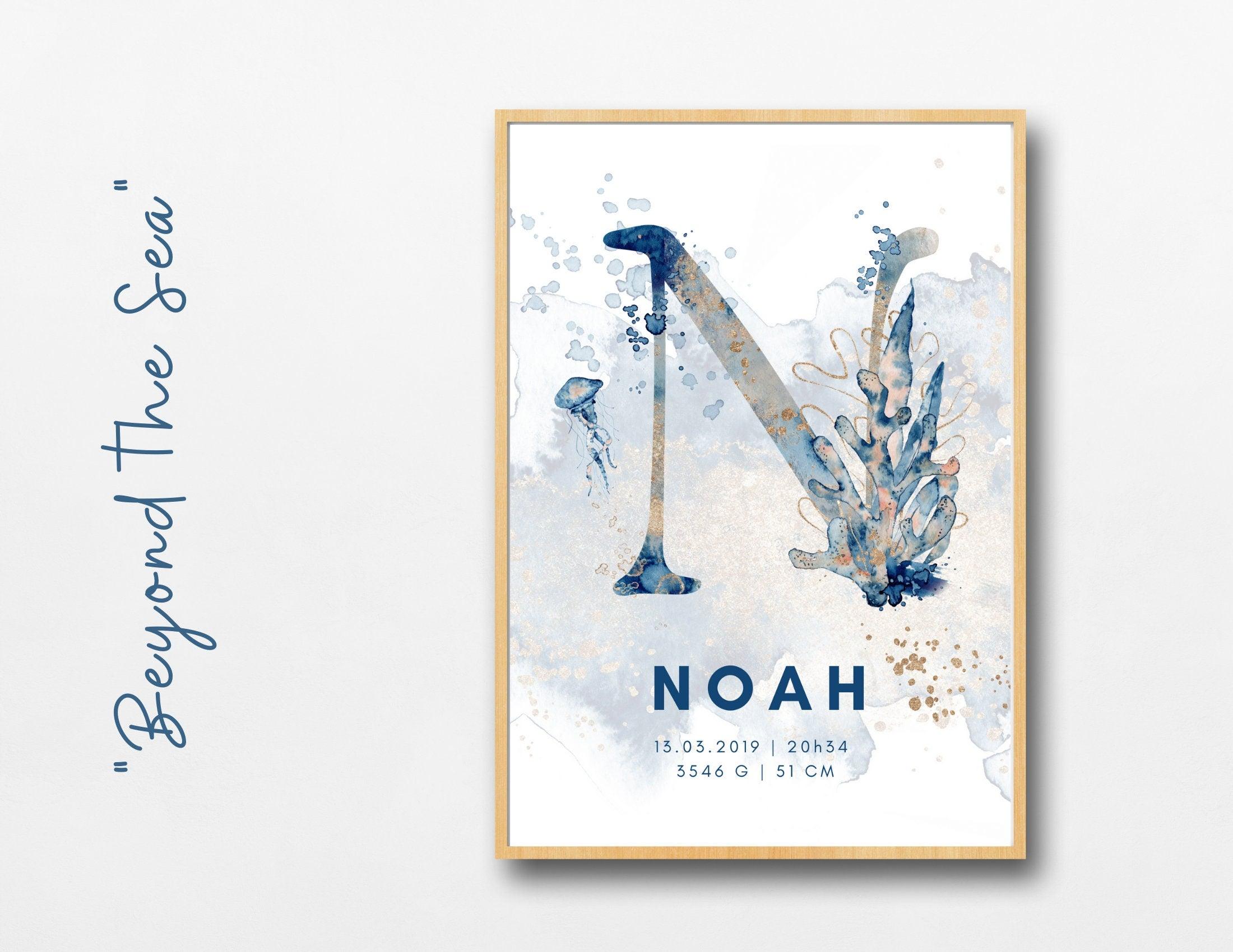 Poster | zur Geburt | 3er-Set | Personalisierbare Bilder fürs Baby - Roo's Gift Shop