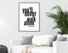 Poster Songtext | you'll never walk alone | Kult Hymne - Roo's Gift Shop