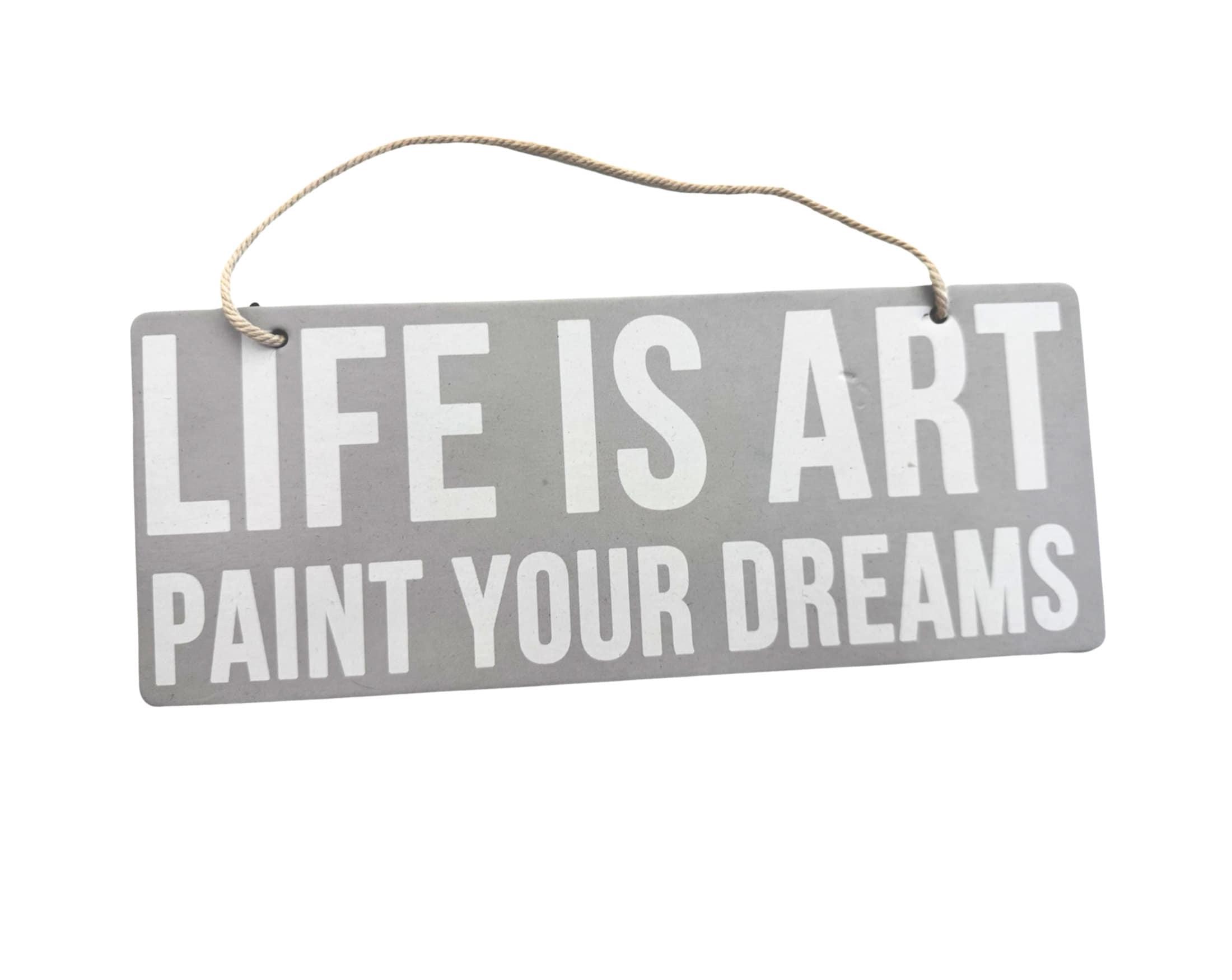 Schild aus Pappe | hellgrau - Roo's Gift Shop