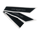 Schmaler seidiger Schal | Haarband Love Never Fails - Roo's Gift Shop