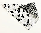 Schwarz weißes Wende Hunde Halstuch | Bandana | Gr. S - Roo's Gift Shop