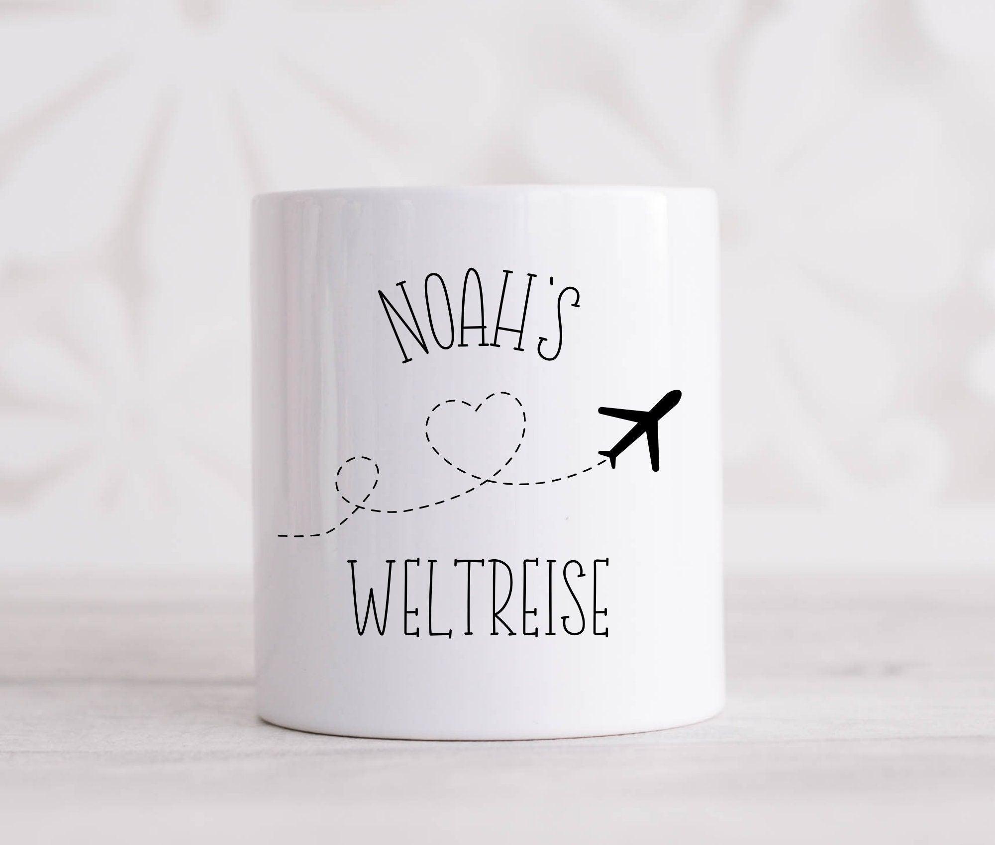 Spardose | personalisiert | Honeymoon Weltreise Backpacker - Roo's Gift Shop