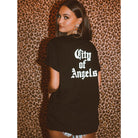 T-Shirt City Reflektierende Doppelseitig - Schwarz - Roo's Gift Shop