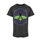 T-Shirt Let It Bee Yellow - Gewaschenes Grau - Roo's Gift Shop