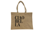 Tasche Jute | CIAO BELLA | gold schimmernder Shopper - Roo's Gift Shop