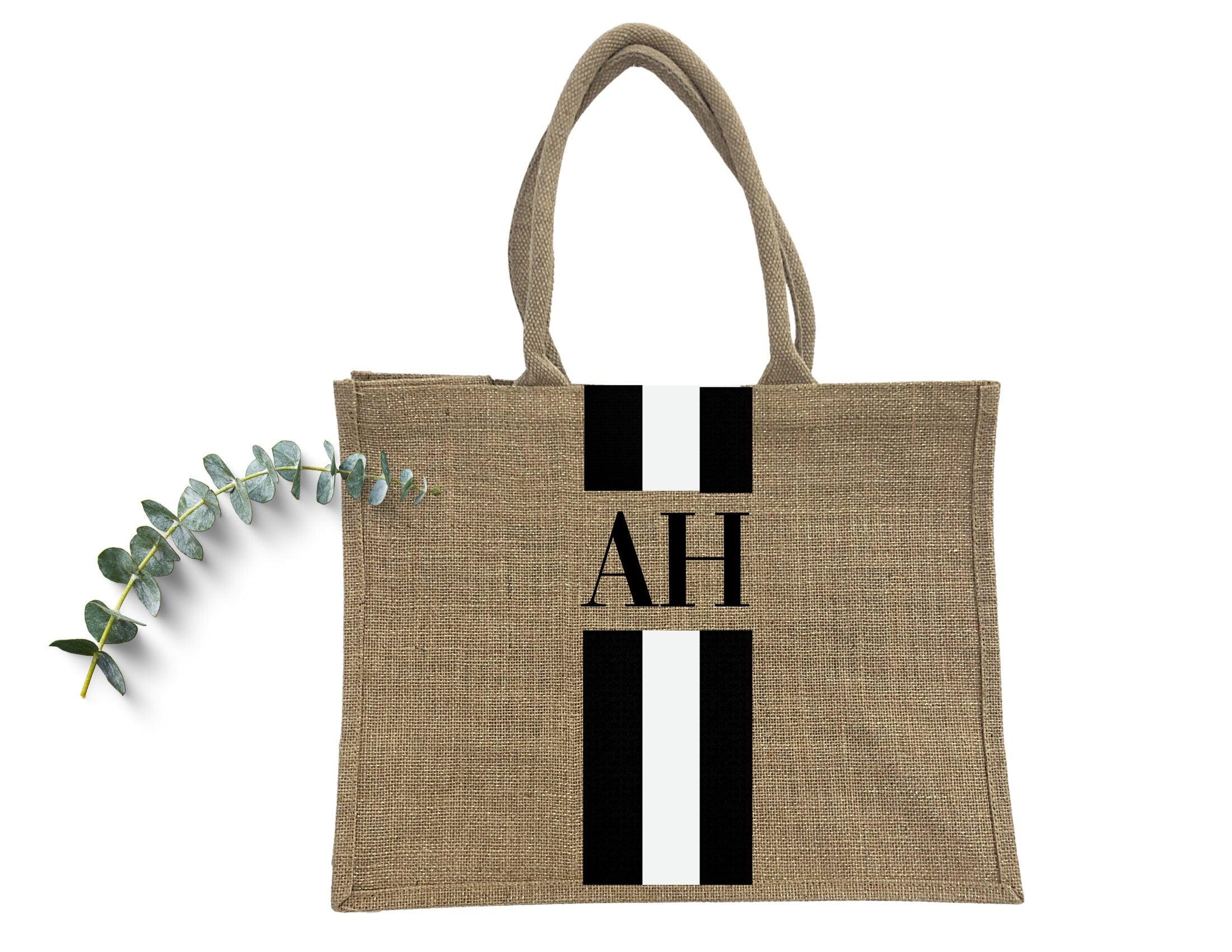 Tasche Jute | gold schimmernd | personalisiert - Roo's Gift Shop