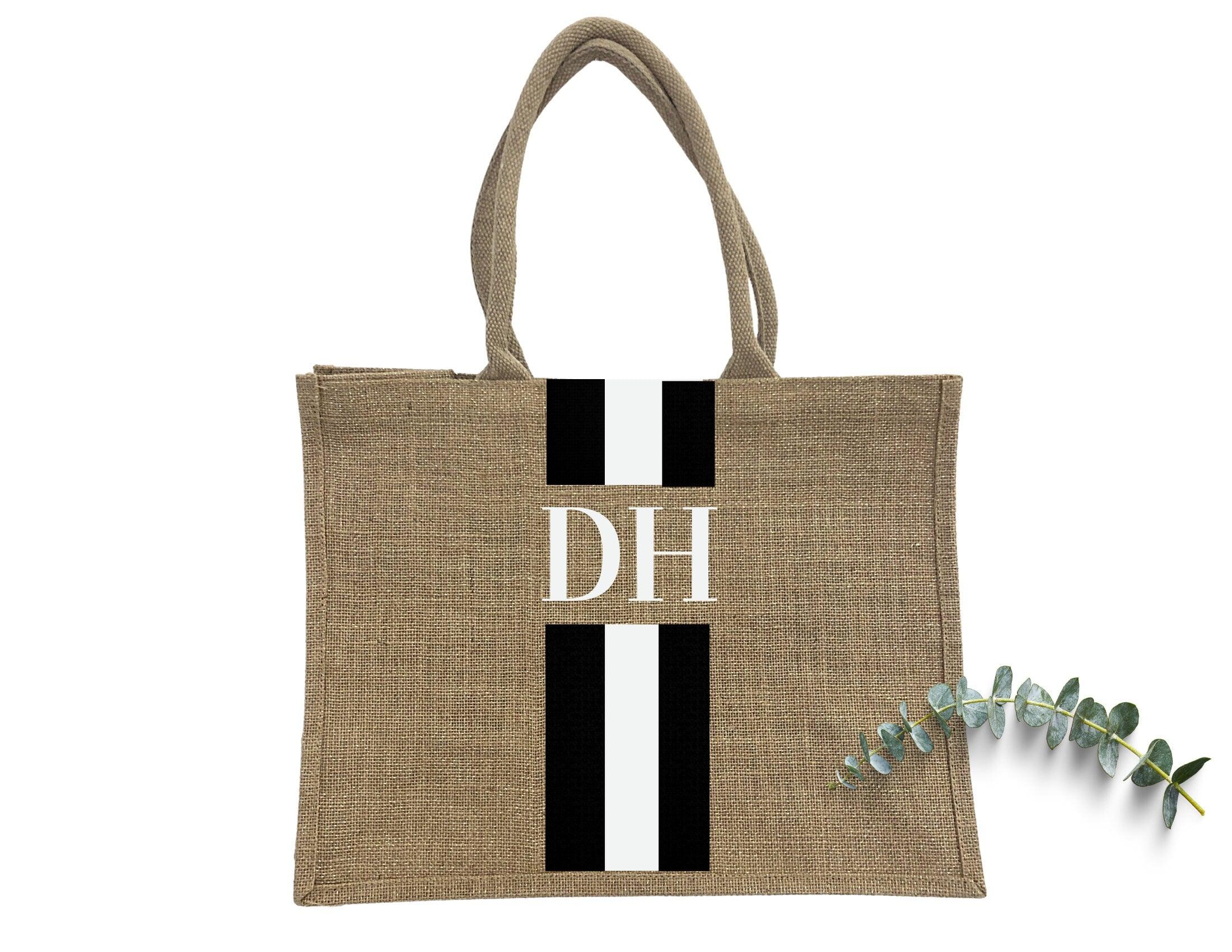 Tasche Jute | gold schimmernd | personalisiert - Roo's Gift Shop