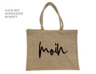 Tasche Jute | MOIN | gold schimmernder Shopper - Roo's Gift Shop