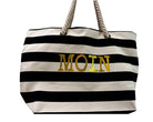 Tasche MOIN | Strandtasche | Shopper gestreift - Roo's Gift Shop