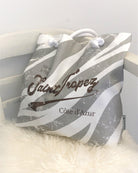 Tasche | Canvas "Saint Tropez Zebra" | Shopper Beach Bag - Roo's Gift Shop