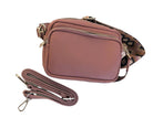 Tasche | Cross Body Bag | Echt Leder | rosa - Roo's Gift Shop