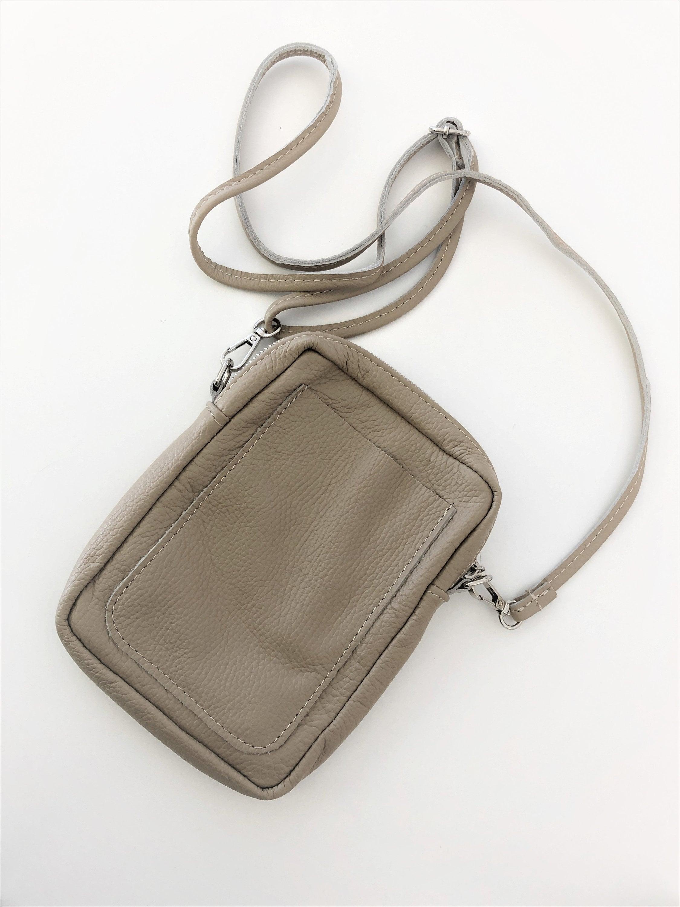 Tasche | Echt Leder | beige - Roo's Gift Shop