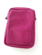 Tasche | Leder pink | Handytasche echtes Leder rosa - Roo's Gift Shop