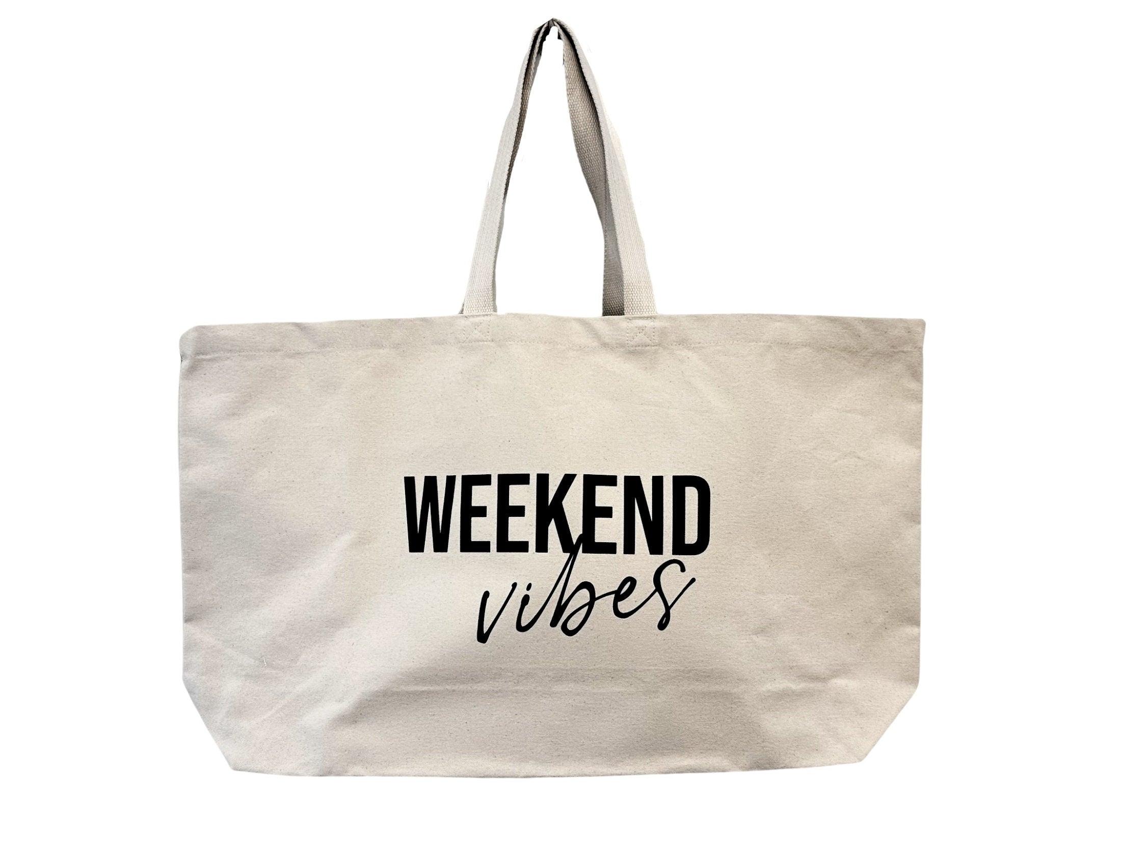Tasche | Oversized Strandtasche | Weekend Vibes - Roo's Gift Shop
