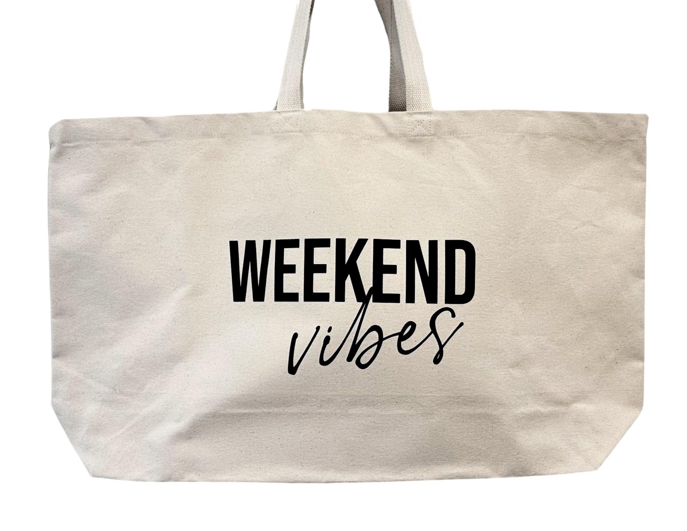 Tasche | Oversized Strandtasche | Weekend Vibes - Roo's Gift Shop