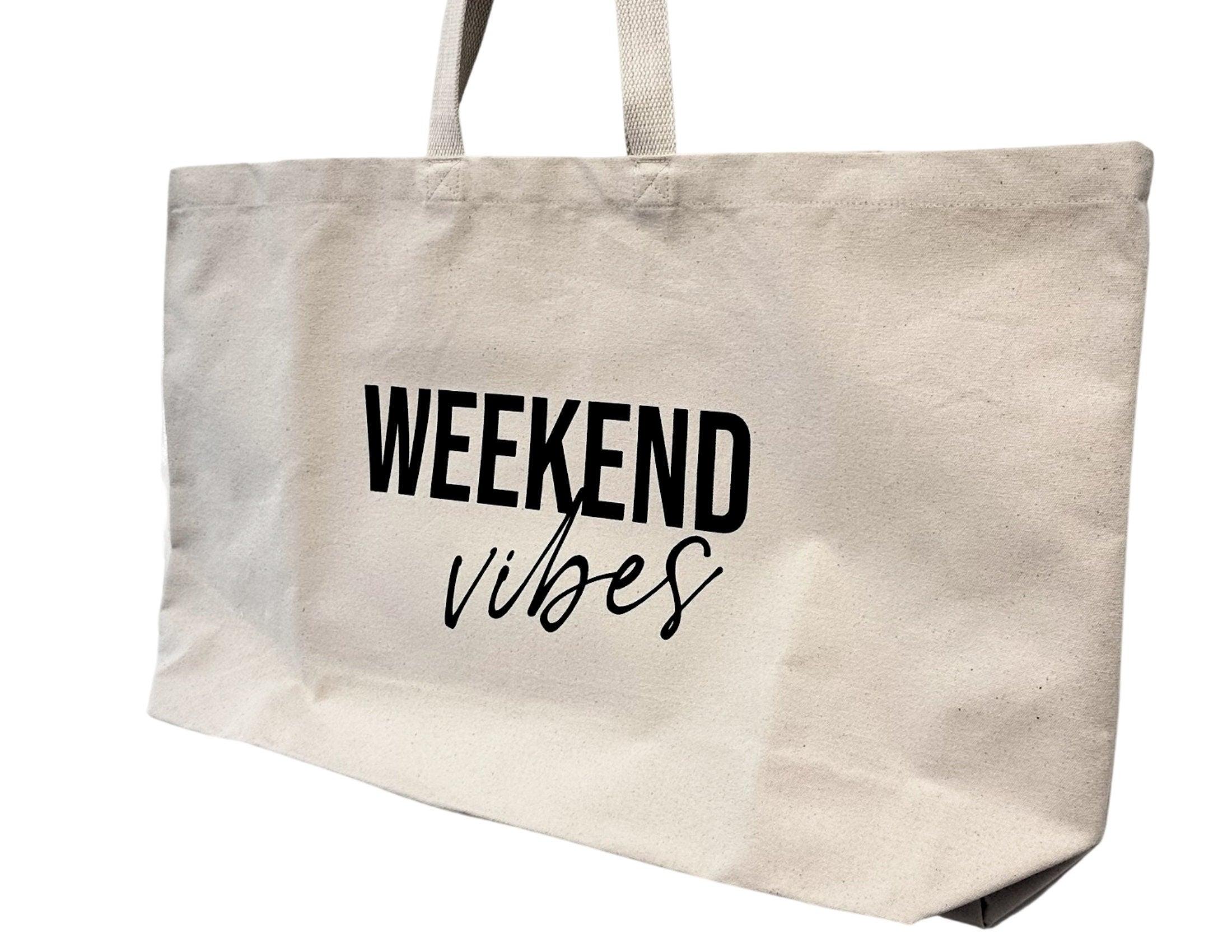 Tasche | Oversized Strandtasche | Weekend Vibes - Roo's Gift Shop