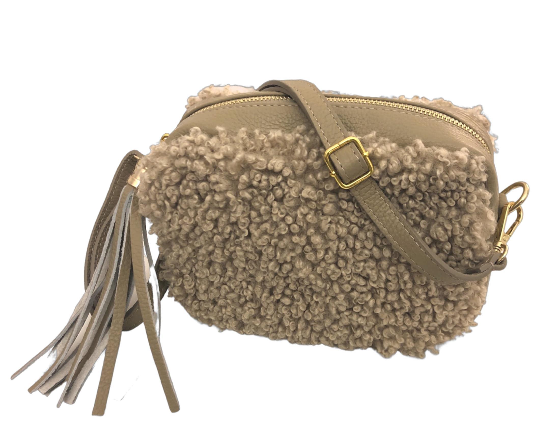 Tasche | Teddy | Cross Body Bag | beige - Roo's Gift Shop