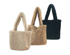 Tasche Teddyfell | Plüsch Teddytasche beige, taupe, schwarz - Roo's Gift Shop