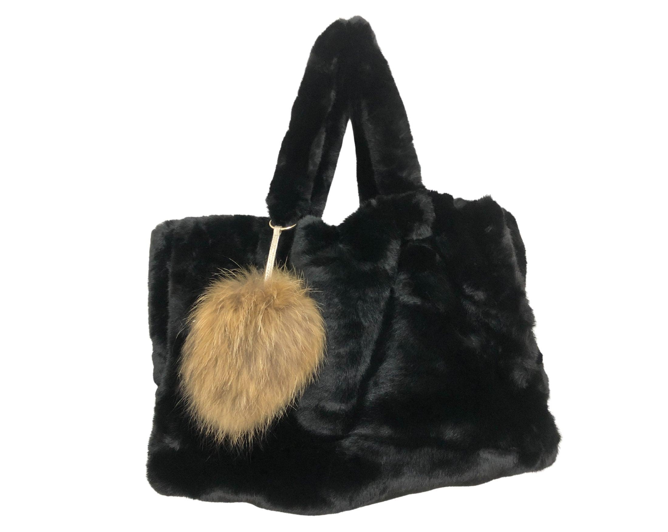 Taschenanhänger | Fell Bommel | Echtpelz - Roo's Gift Shop