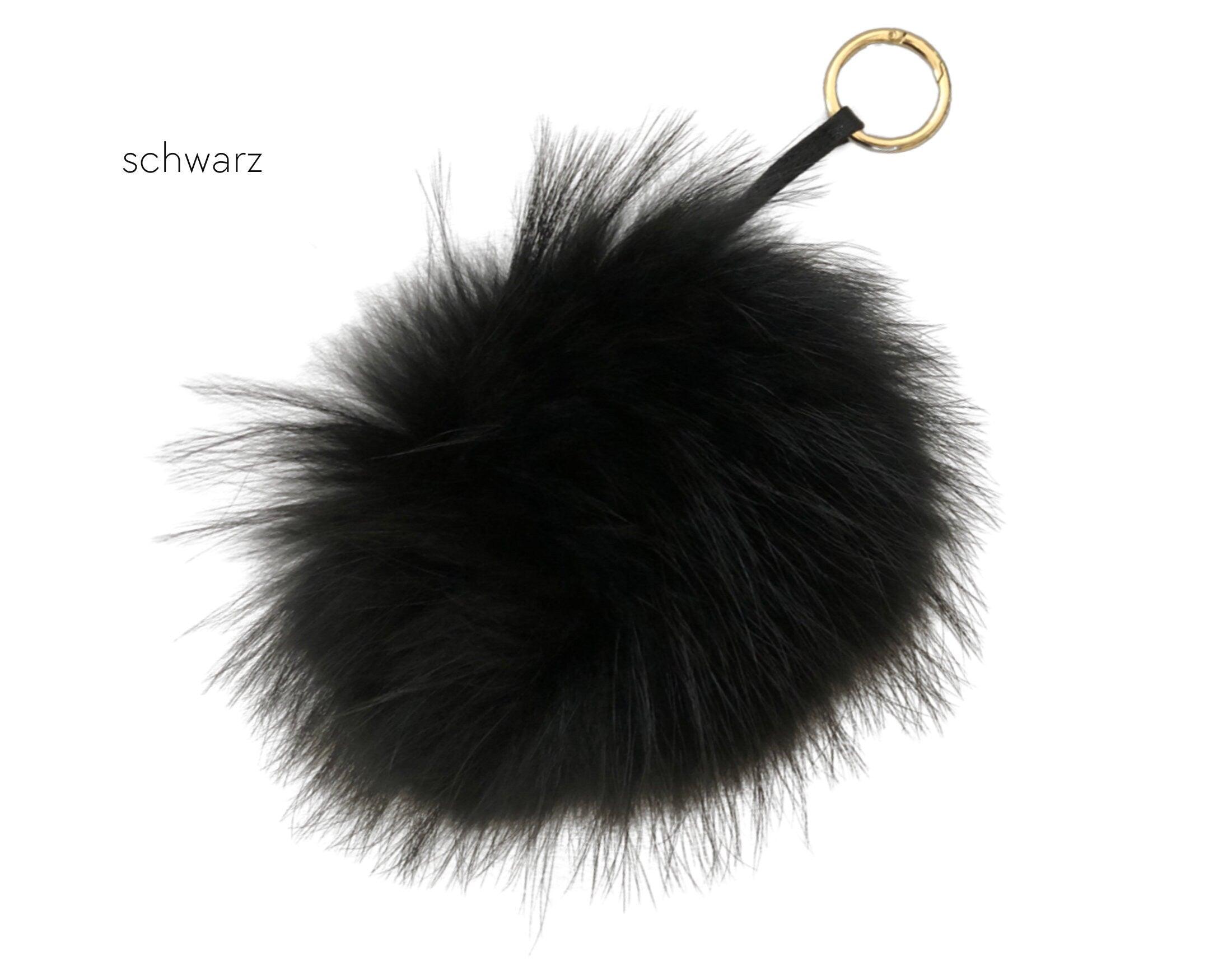 Taschenanhänger | Fell Bommel | Echtpelz - Roo's Gift Shop