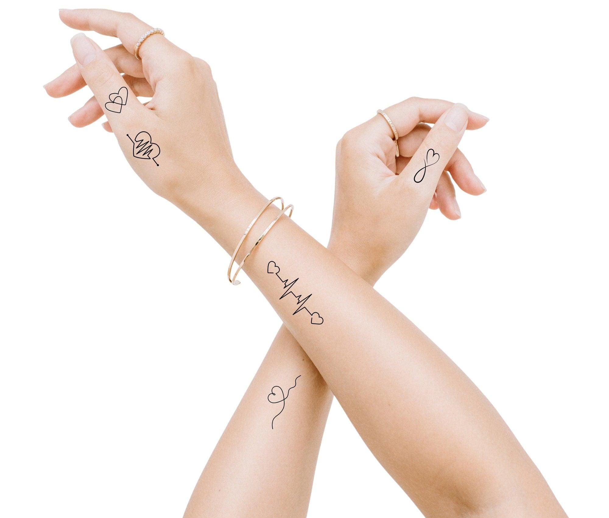 Tattoo | Herz, Love, Infinity | temporär | Set - Roo's Gift Shop