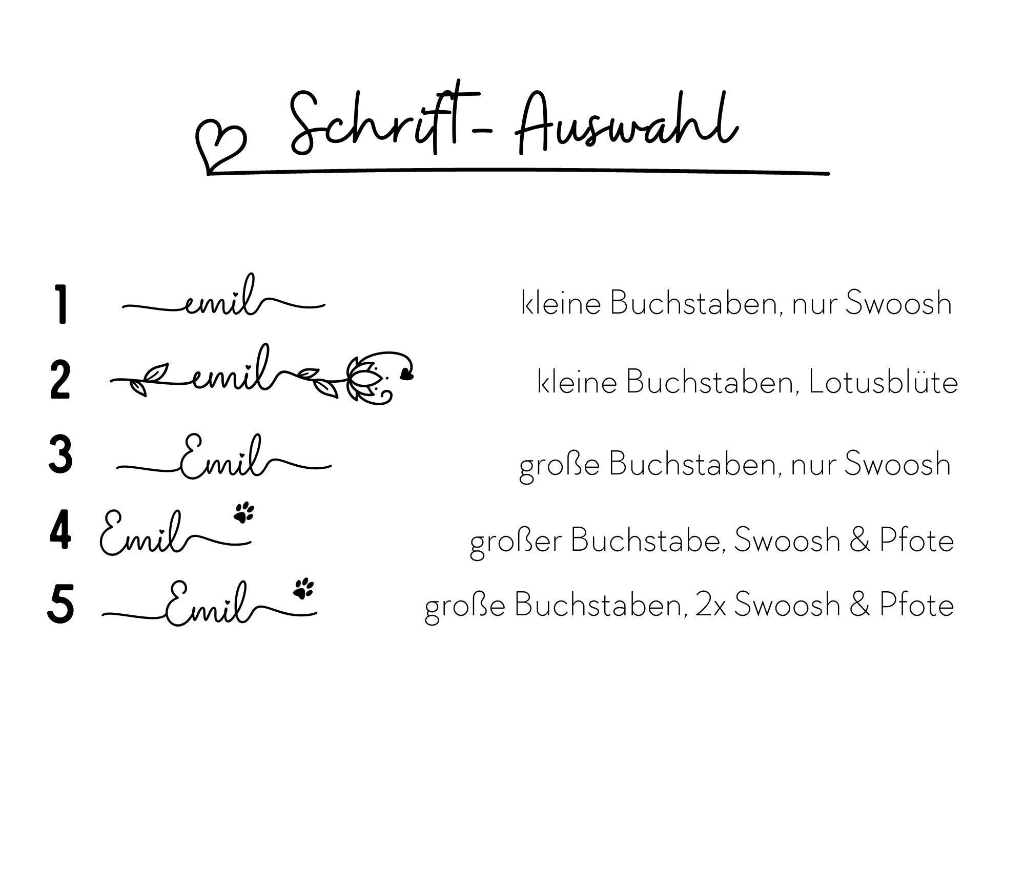 Tattoo | Hund | temporäres Tattoo mit Namen | 3er Set - Roo's Gift Shop