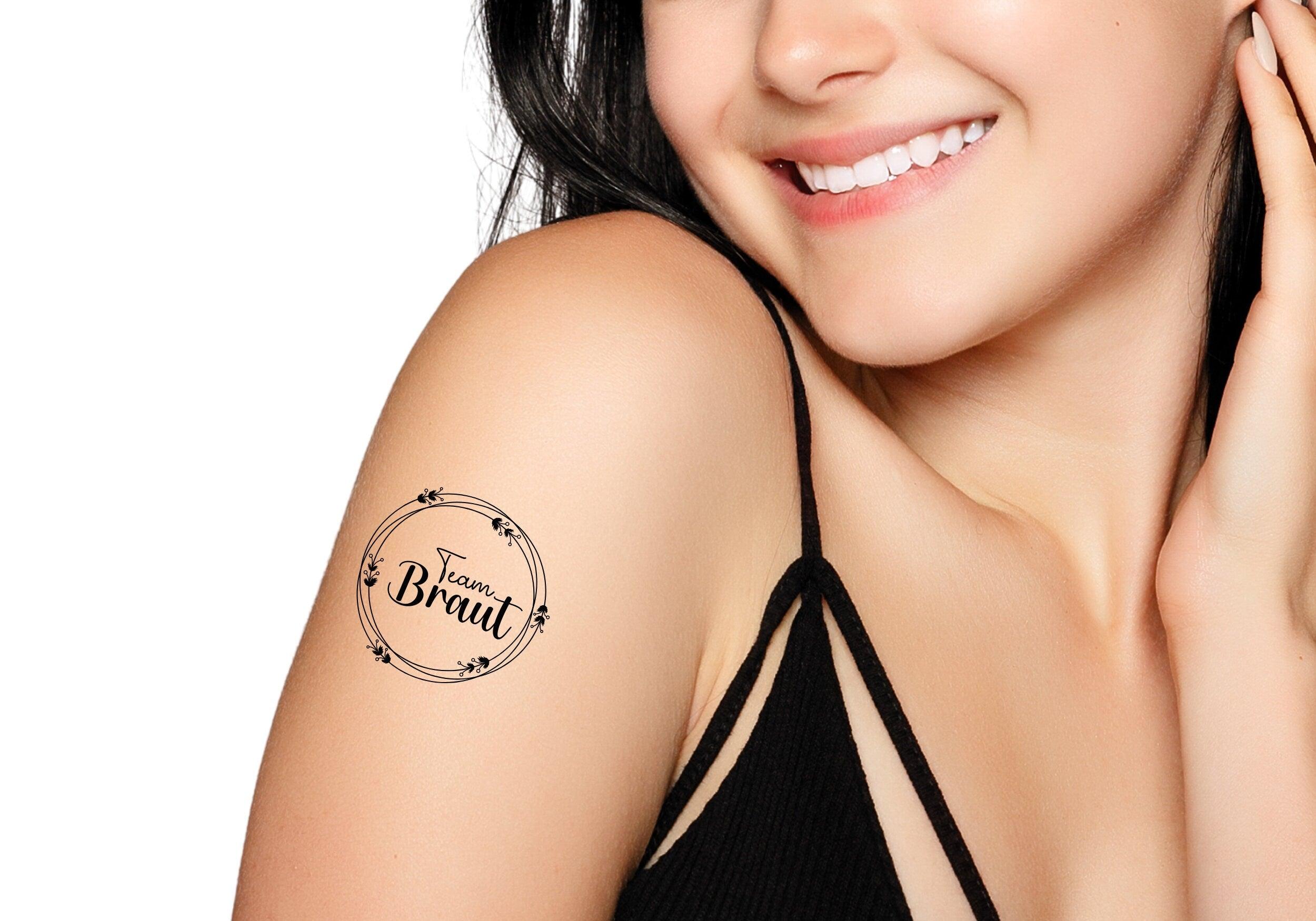 Tattoo | personalisiert | temporär | JGA Team Braut - Roo's Gift Shop
