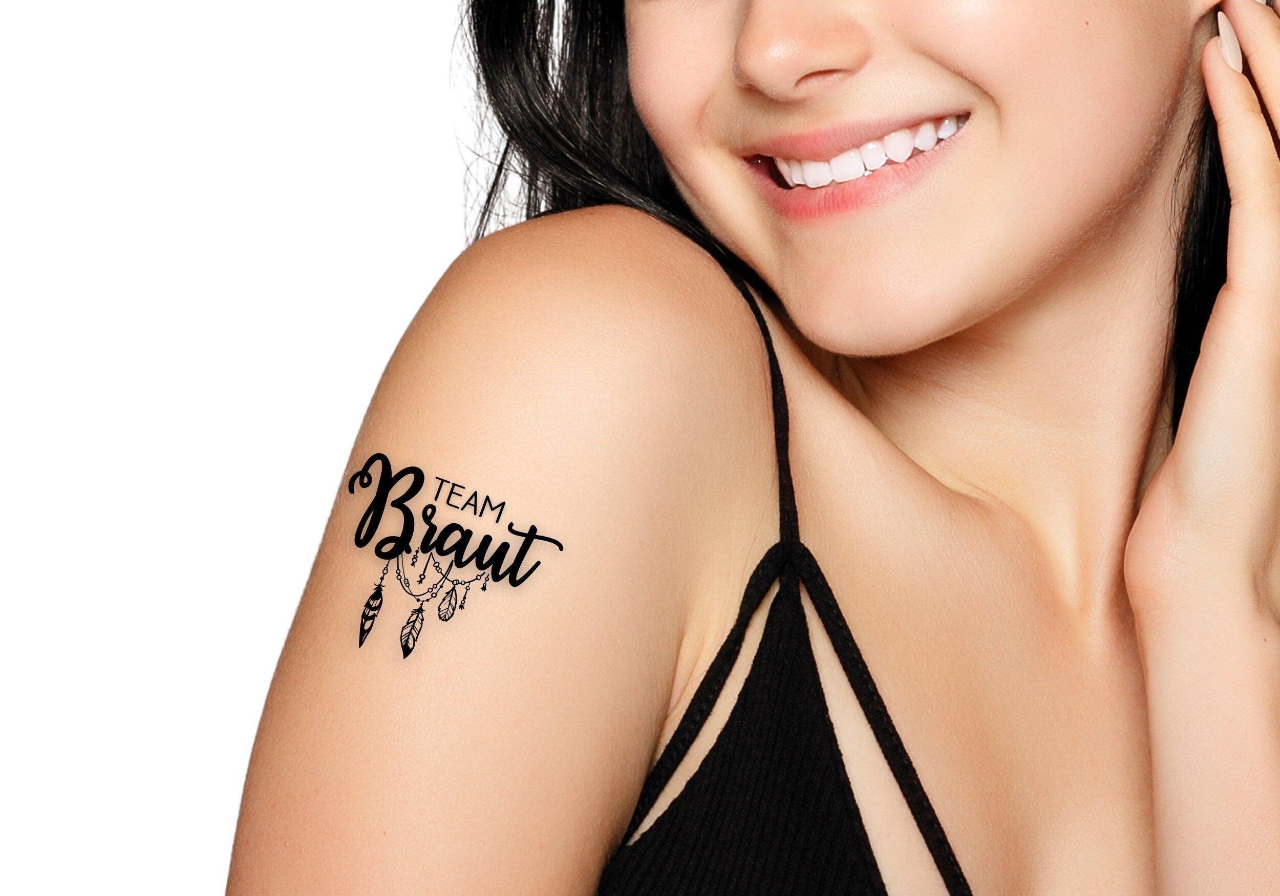 Tattoo | personalisiert | temporär | JGA Team Braut - Roo's Gift Shop