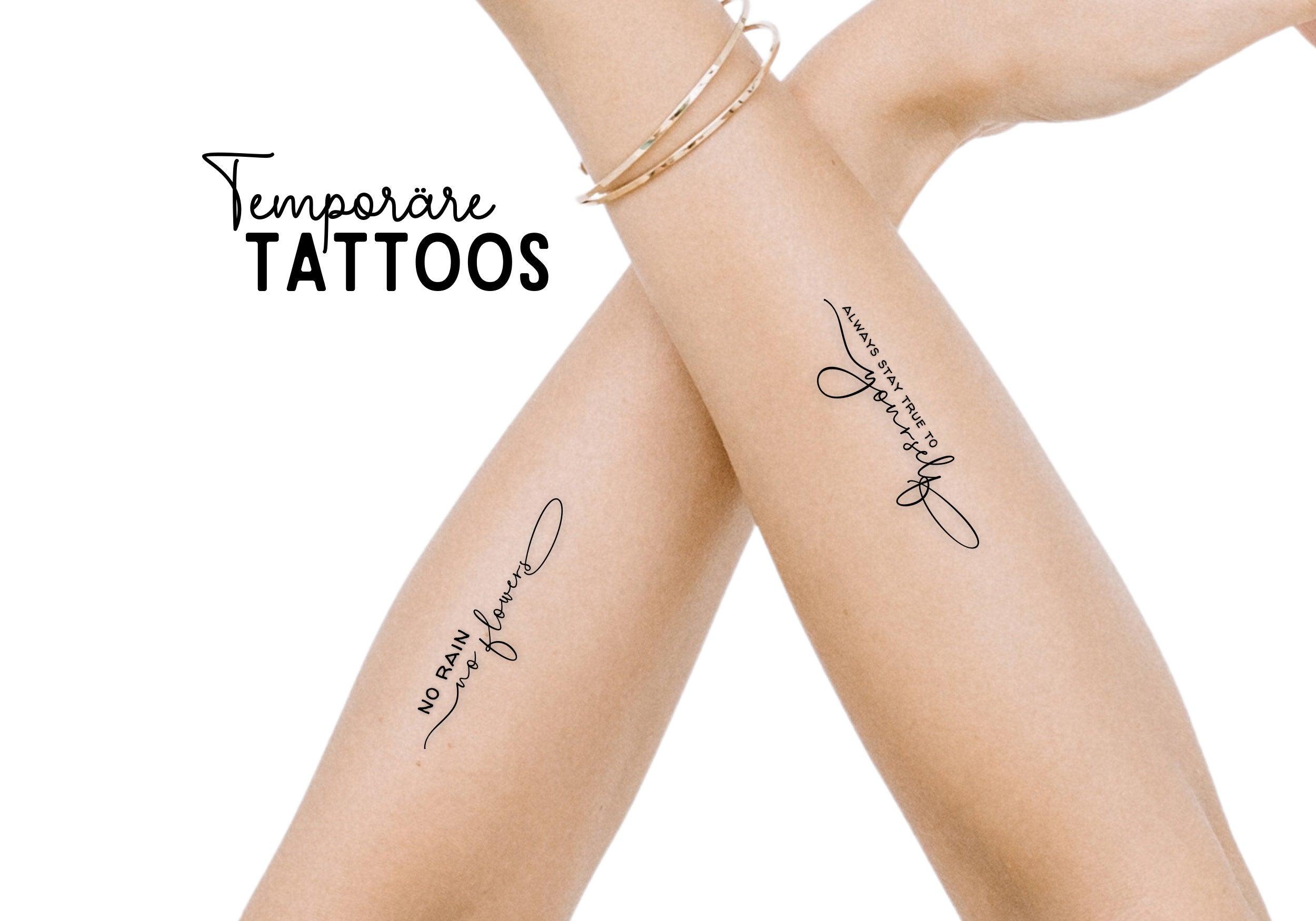 Temporäre Tattoos | Glaubenssätze | 13 Stück pro Set - Roo's Gift Shop