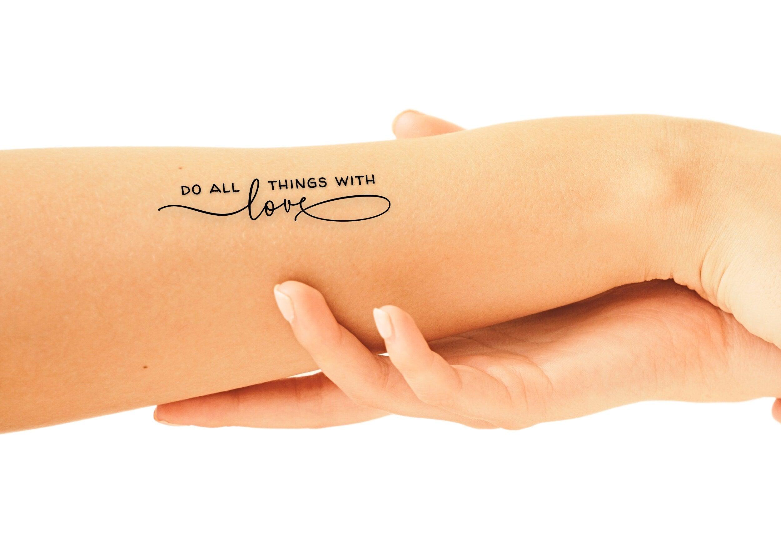 Temporäre Tattoos | Glaubenssätze | 13 Stück pro Set - Roo's Gift Shop