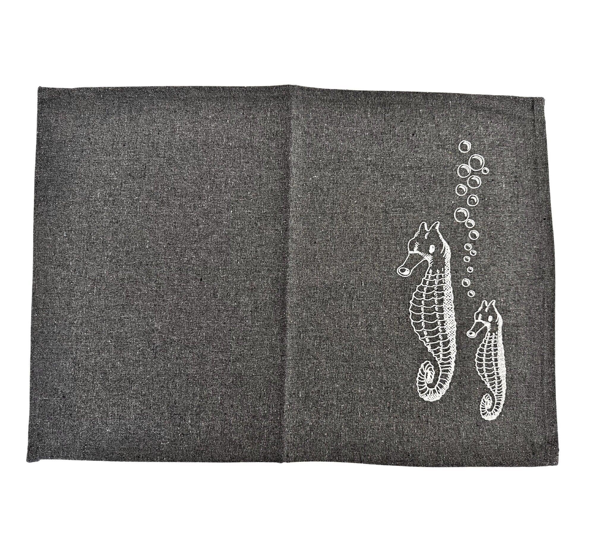 Tisch-Sets | maritim | Butter bei die Fische | Moin | Seepferd - Roo's Gift Shop