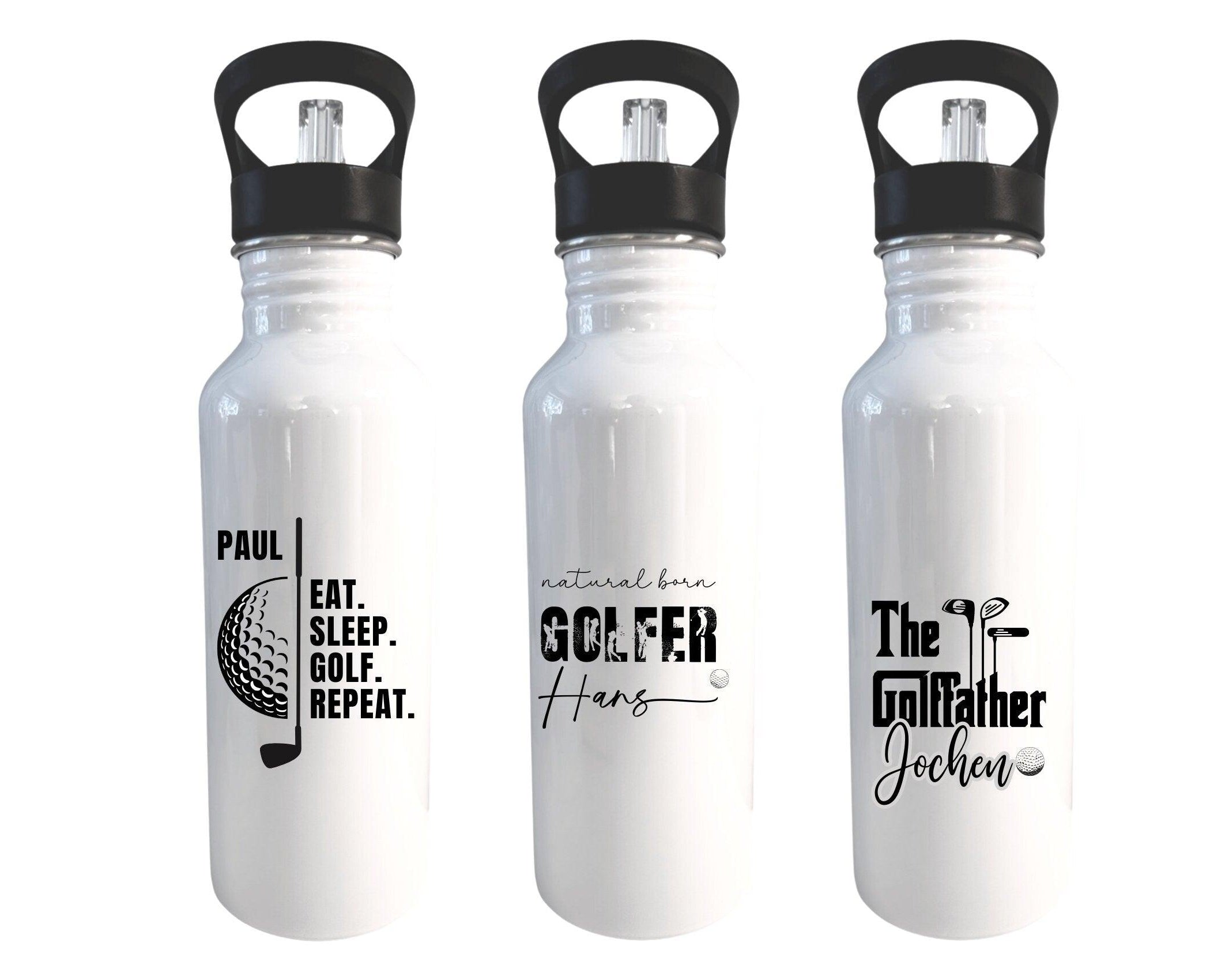 Trinkflasche | Personalisierte Flasche für Golfspieler - Roo's Gift Shop