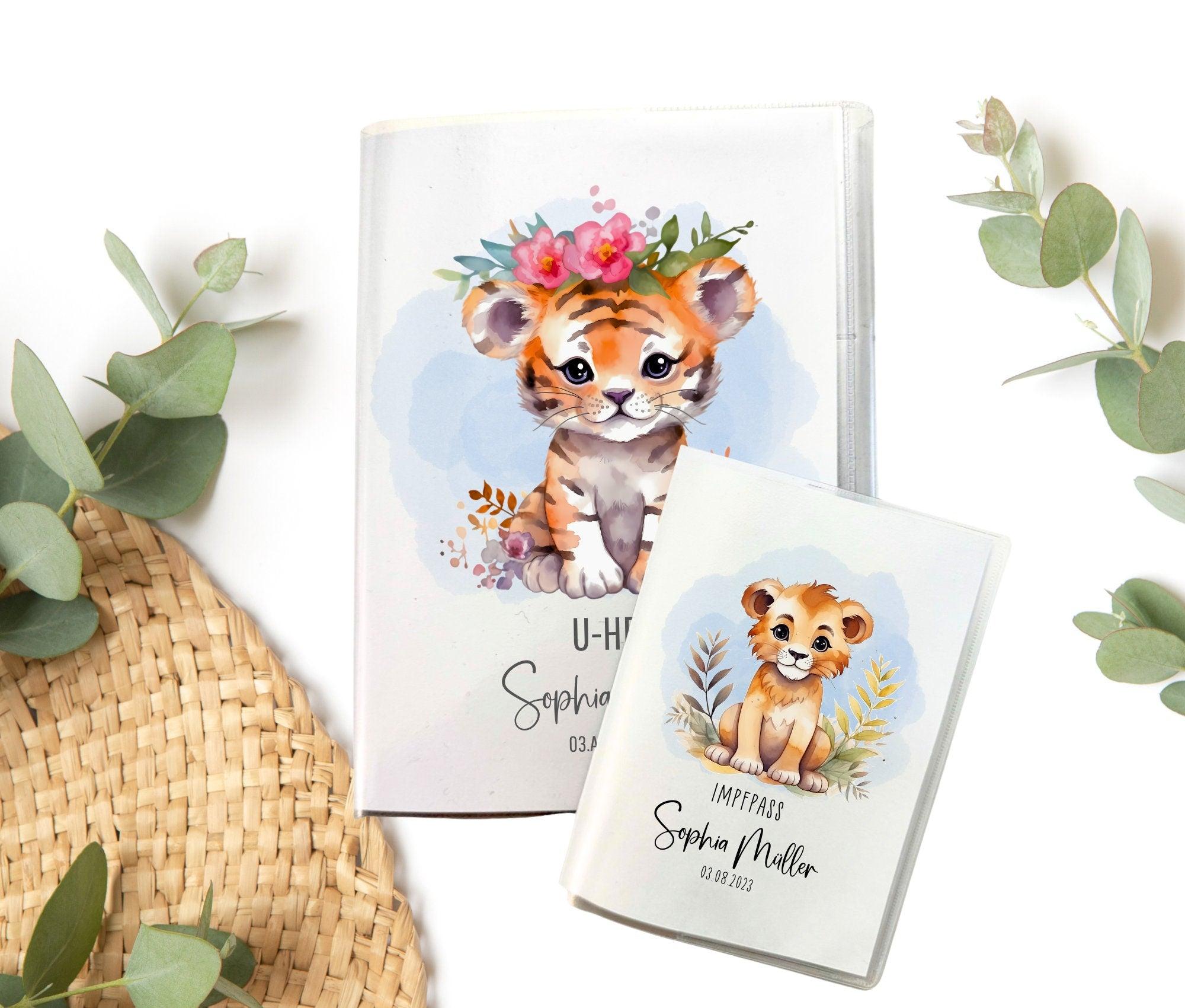 U-Heft und Impfpass Hülle | personalisiert mit Namen | Tiermotive - Roo's Gift Shop