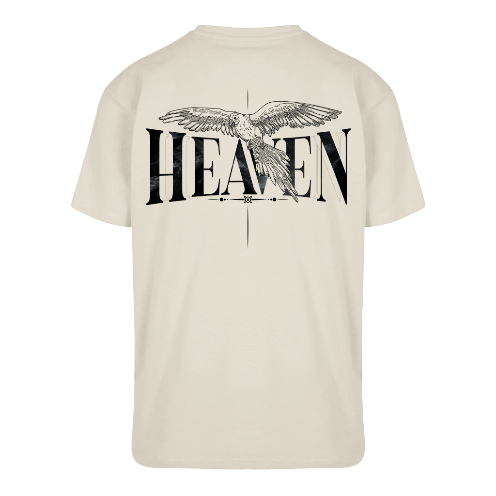 Unisex T-Shirt Übergröße Heaven Back - Offwhite - Roo's Gift Shop