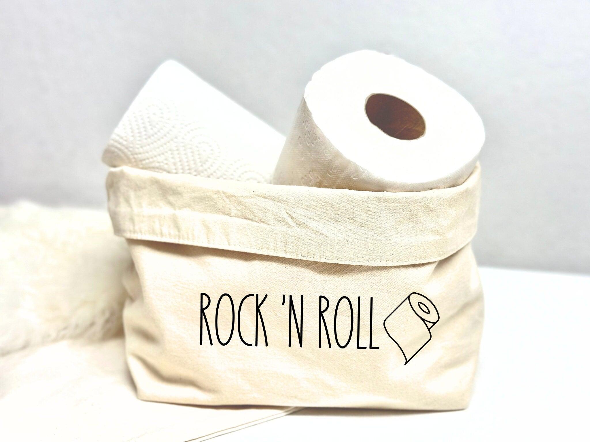 Utensilo | beiger Stoffkorb für Klopapier | Aufbewahrung - Roo's Gift Shop