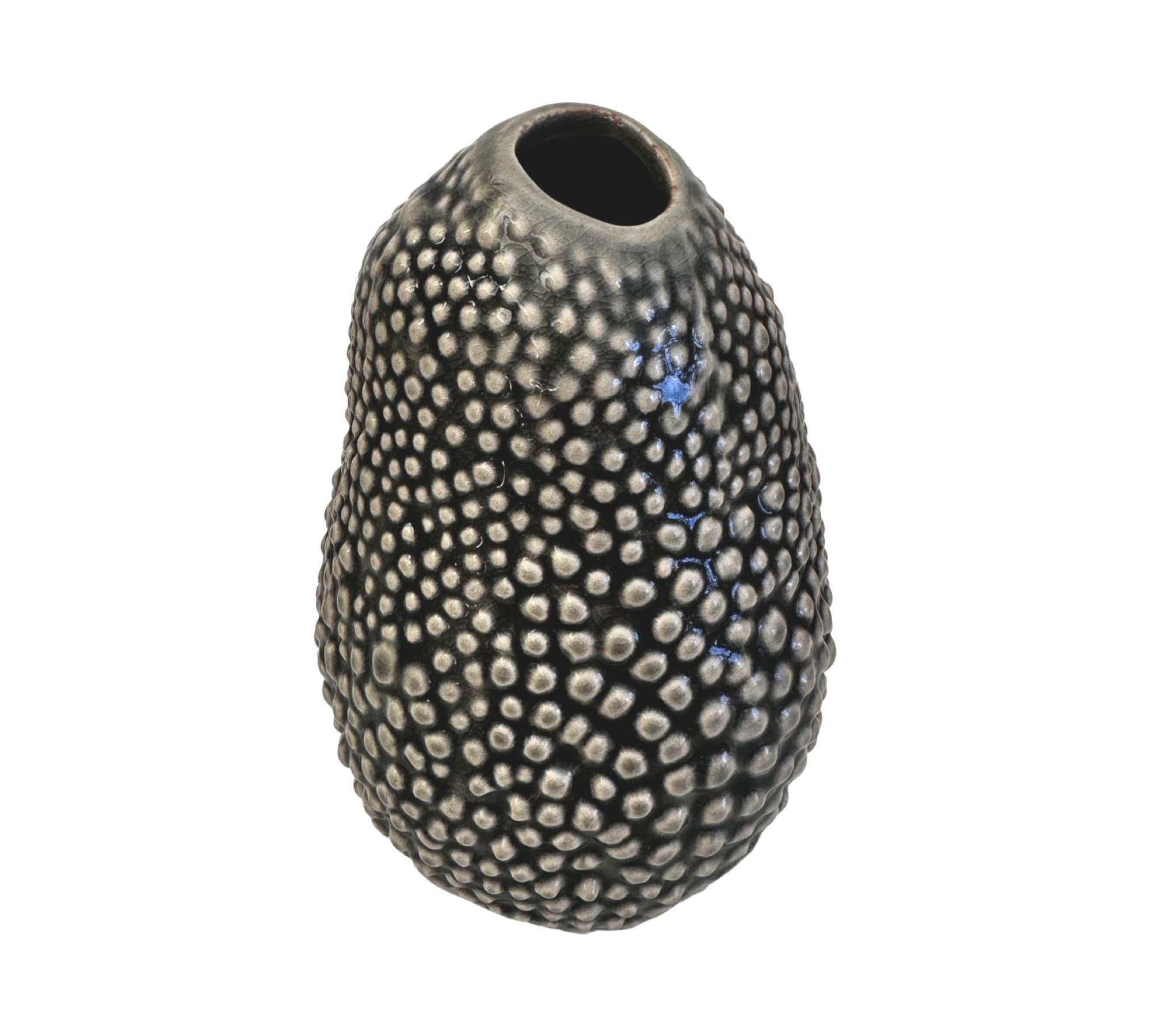 Vase Keramik | organische Form | Objekt | braun - Roo's Gift Shop